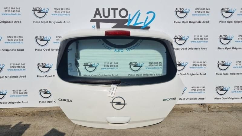 Haion cu luneta Z474 alb Opel Corsa D