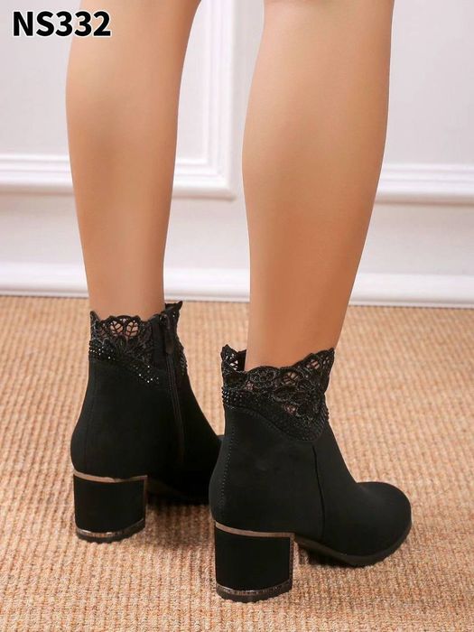 Botine dama piele întoarsă