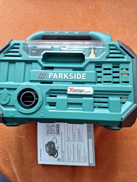Compresor si pompa de aer cu acumulator de 20 V PKA 20-Li D3 Parkside
