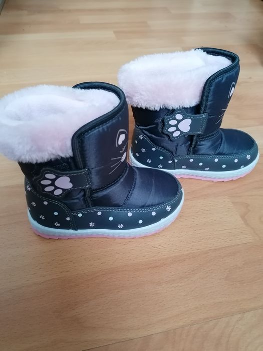 Cizme îmblănite model pisicuță