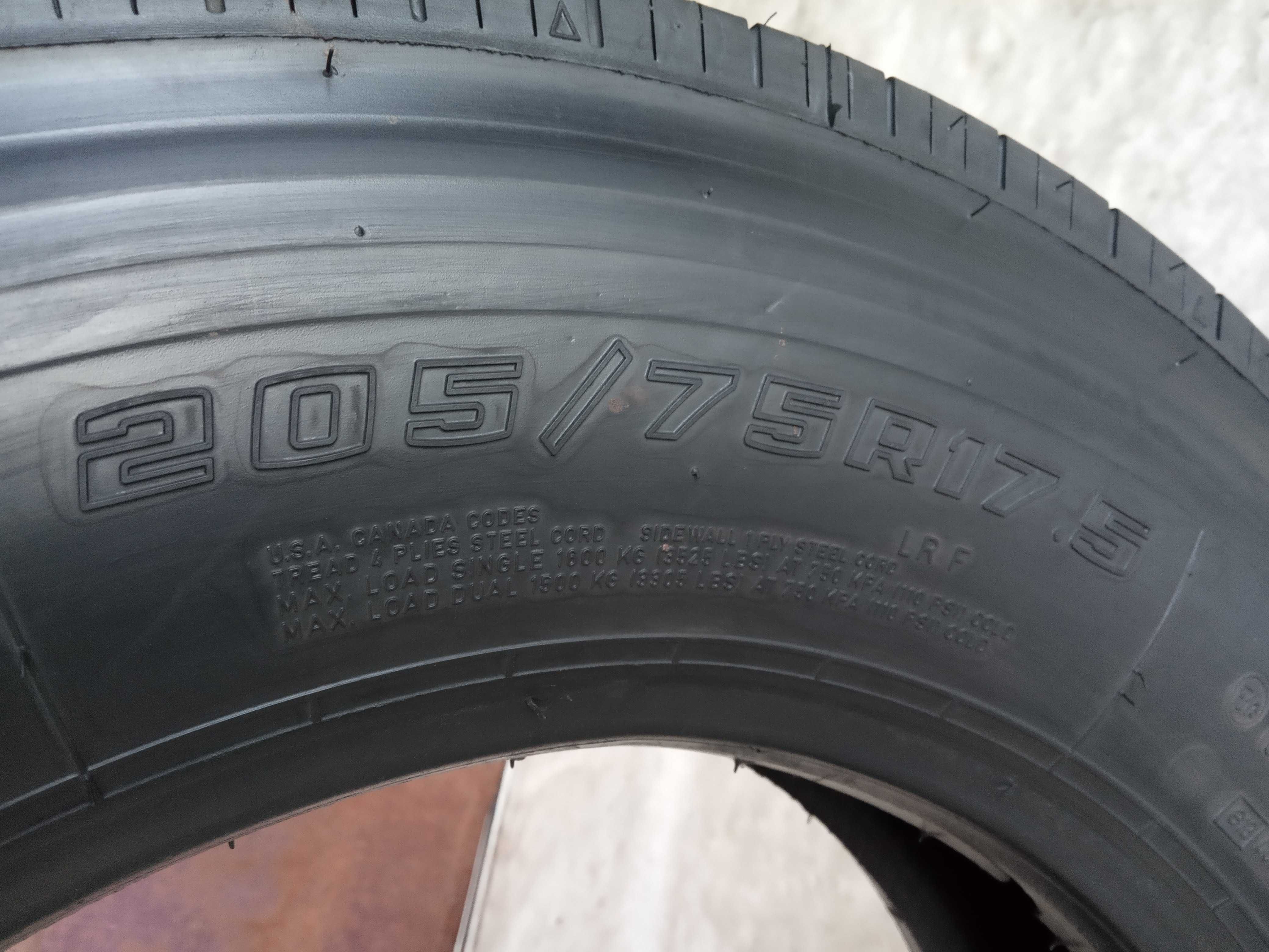 1 тежкотоварна гума 205/75R17.5 Goodyear Regional RHS 124/122M