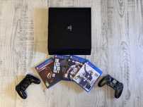 PlayStation 4 PRO cu 2 manete si jocuri