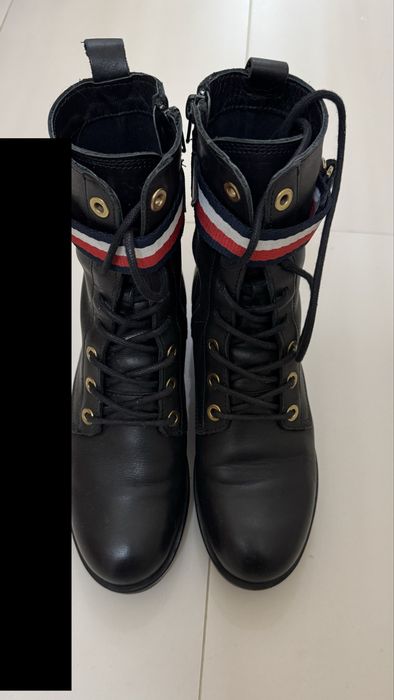 Кожени боти Tommy Hilfiger