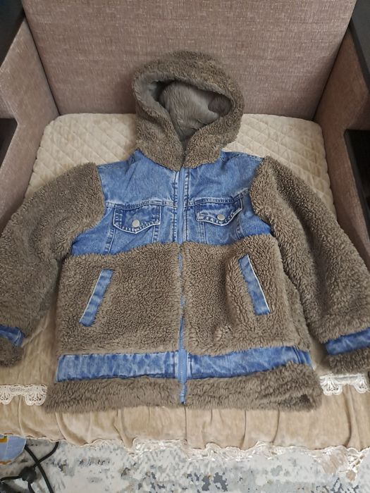 Пуховик  тедди в хорошем состоянии