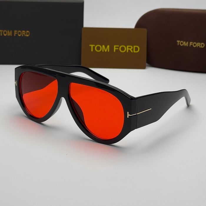 Слънчеви очила Tom Ford Mask Limited черно и червено Големи UV400 CE