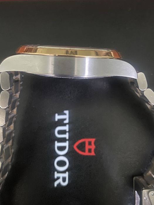 Ceas Tudor Style otel/Au18k, 41 mm.. Pachet complet.