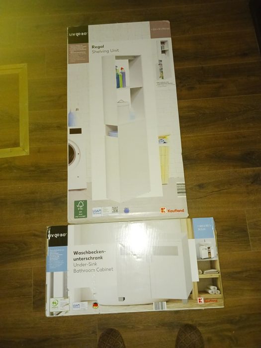 Етажерка за баня и шкаф за мивка