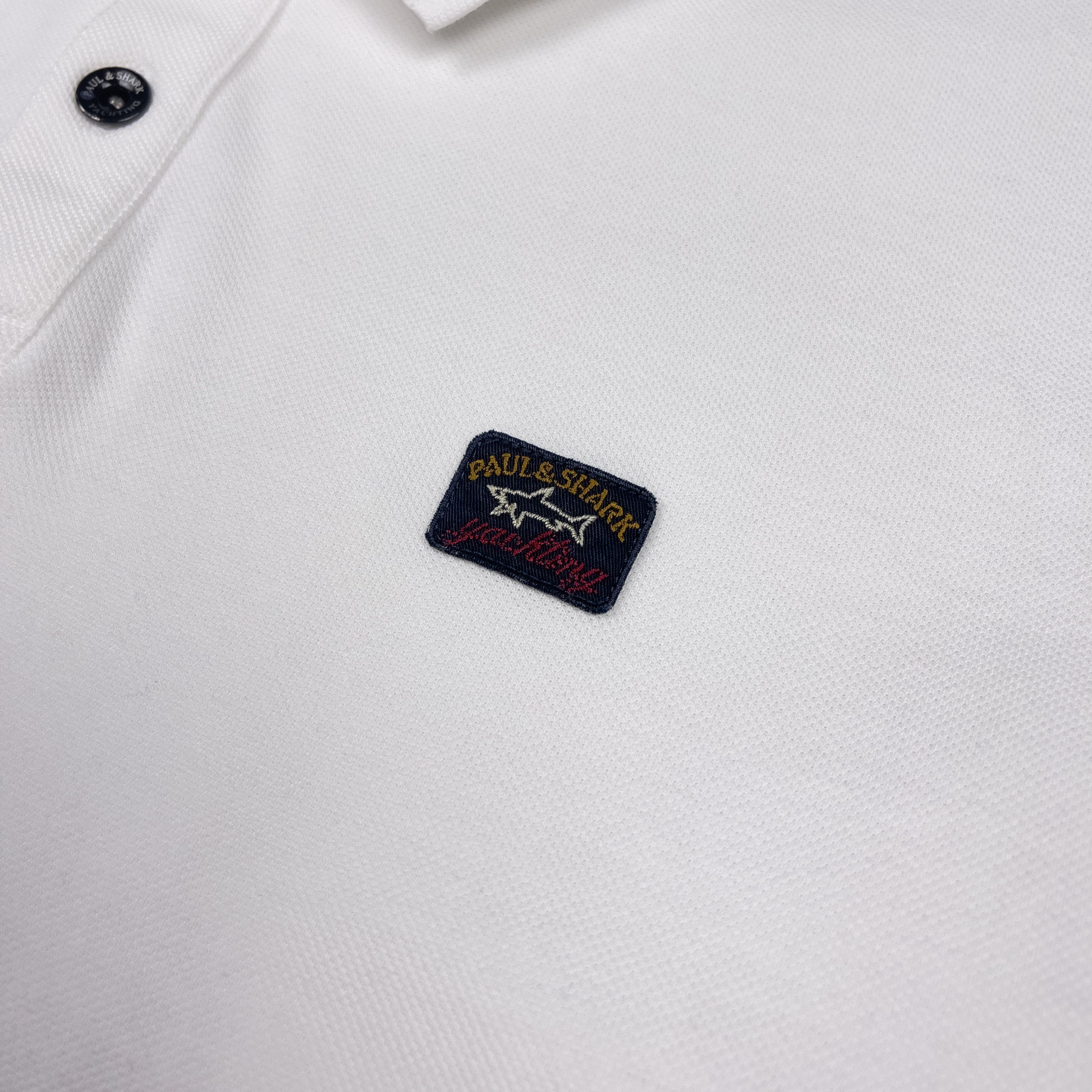 Мъжка поло тениска Paul & Shark Chest Patch Logo Polo Shirt