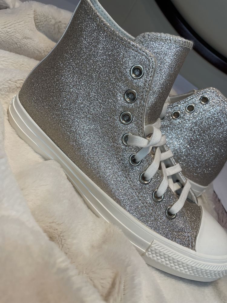 Converse cu sclipici, 39,5