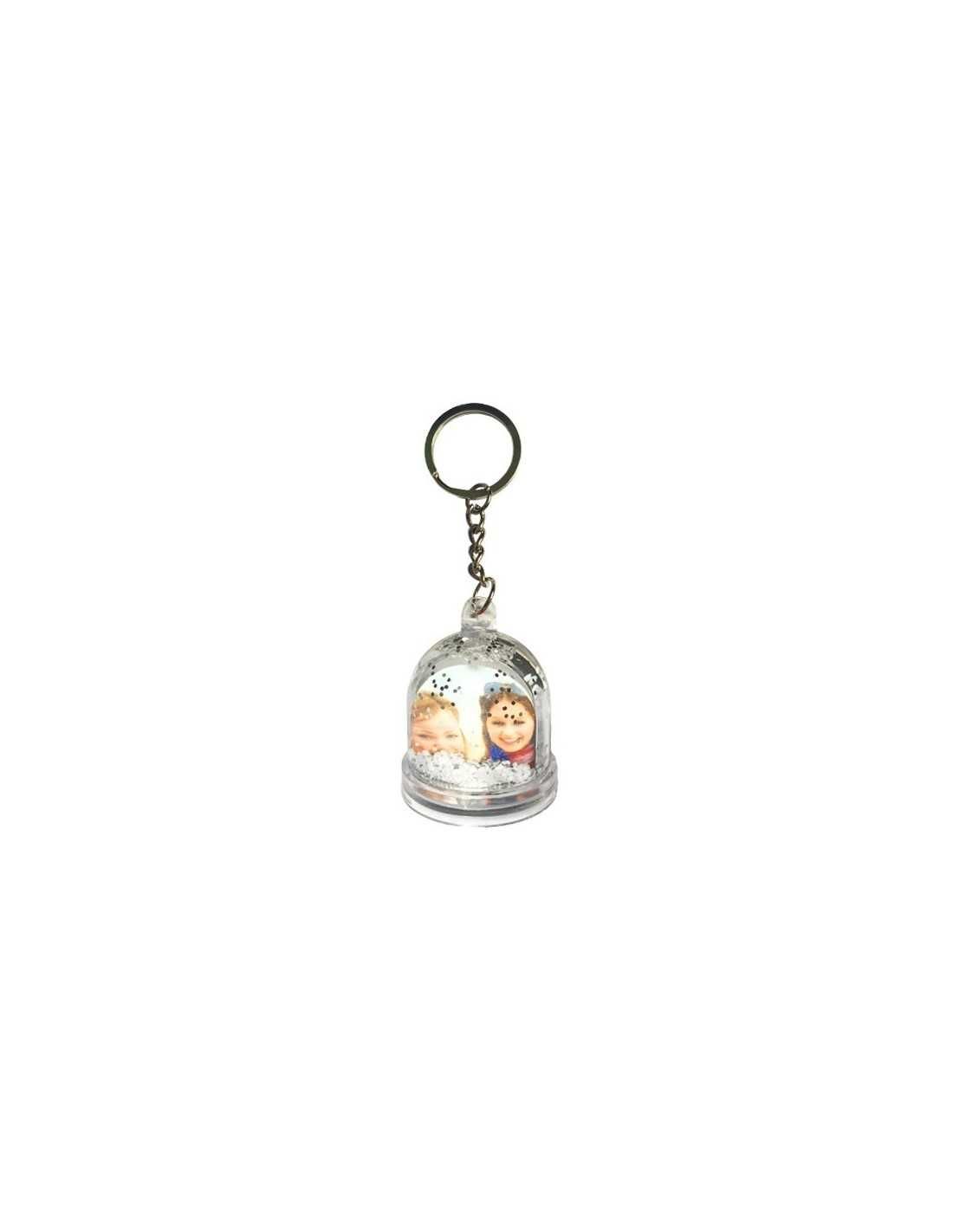 Breloc glob foto, personalizat