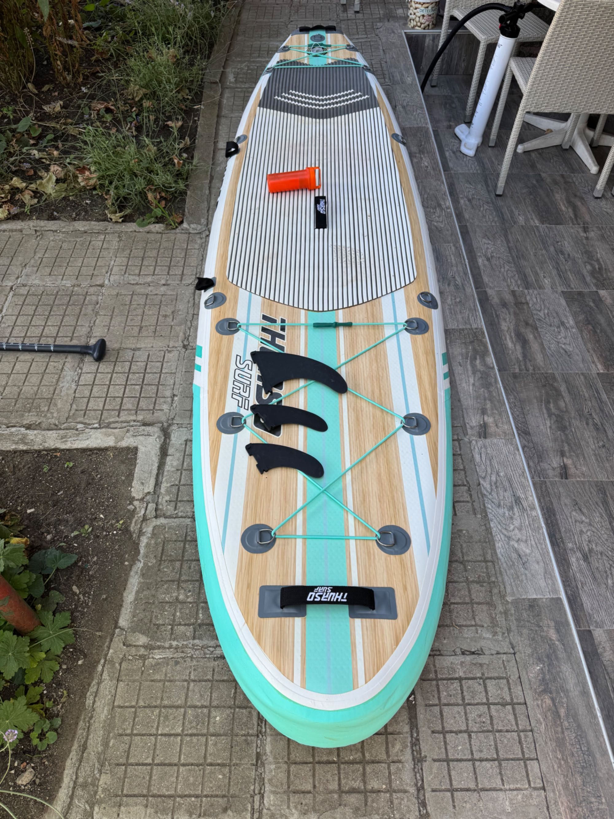 Надуваем падъл борд Thurso Surf