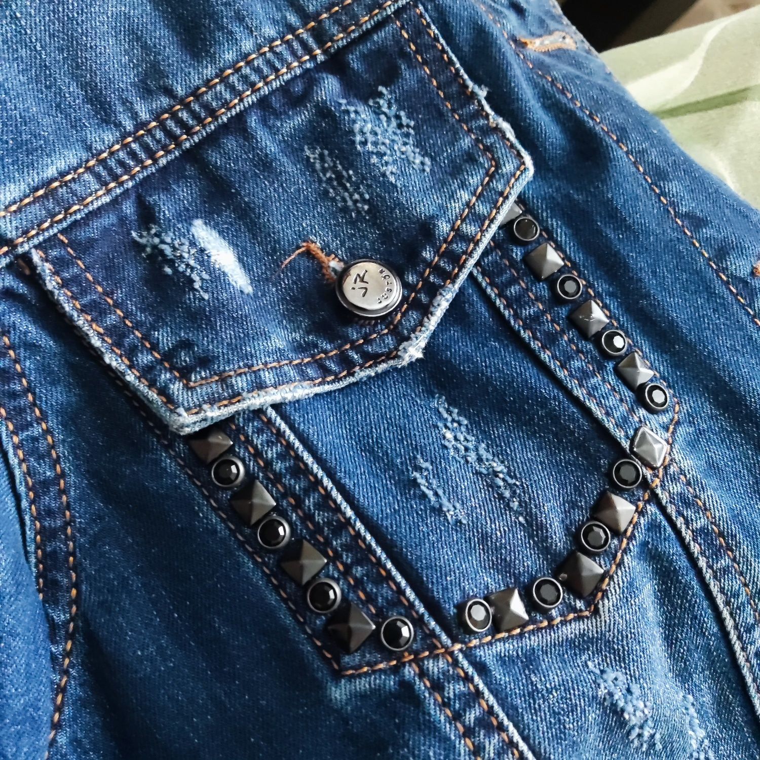 Куртка джинсовая удлиненная