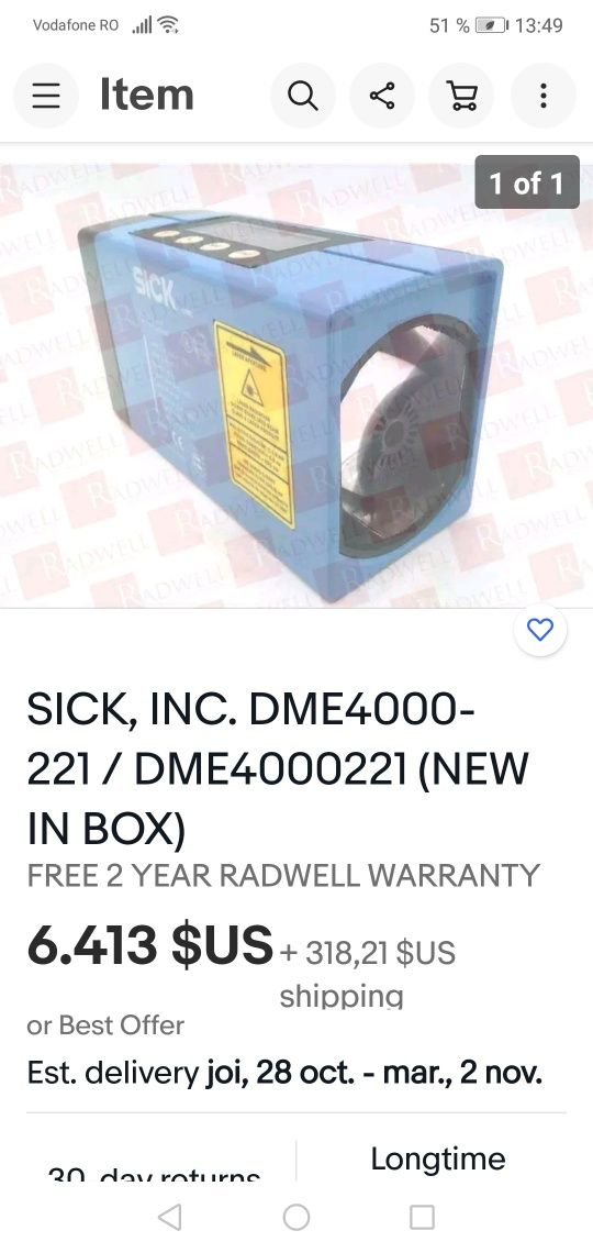 Senzor laser sick DM4000-221