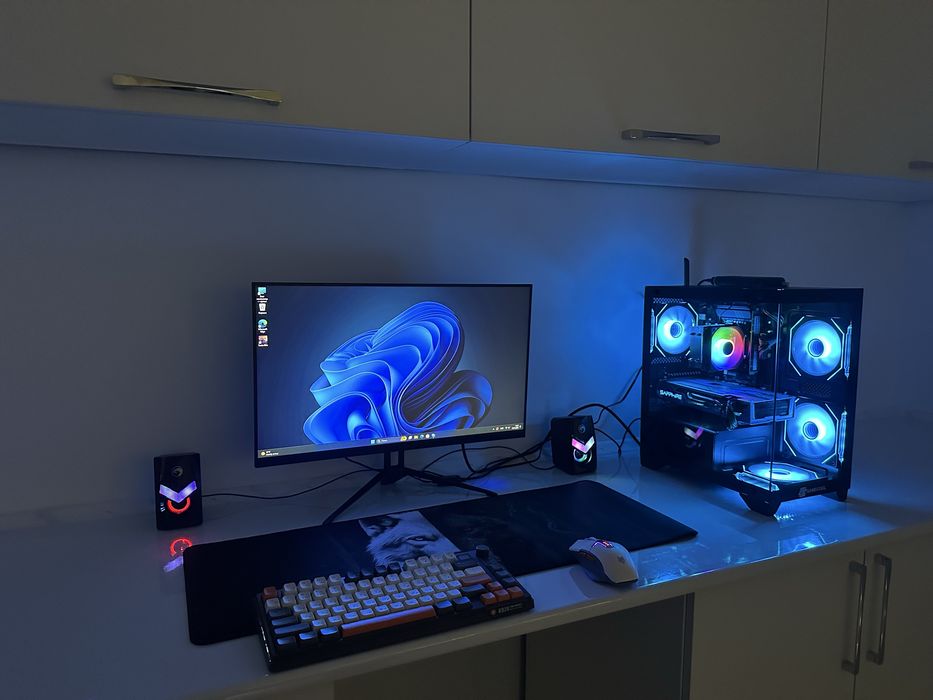 Комп, Монитор, Клав+мышь+коврик, Колонки