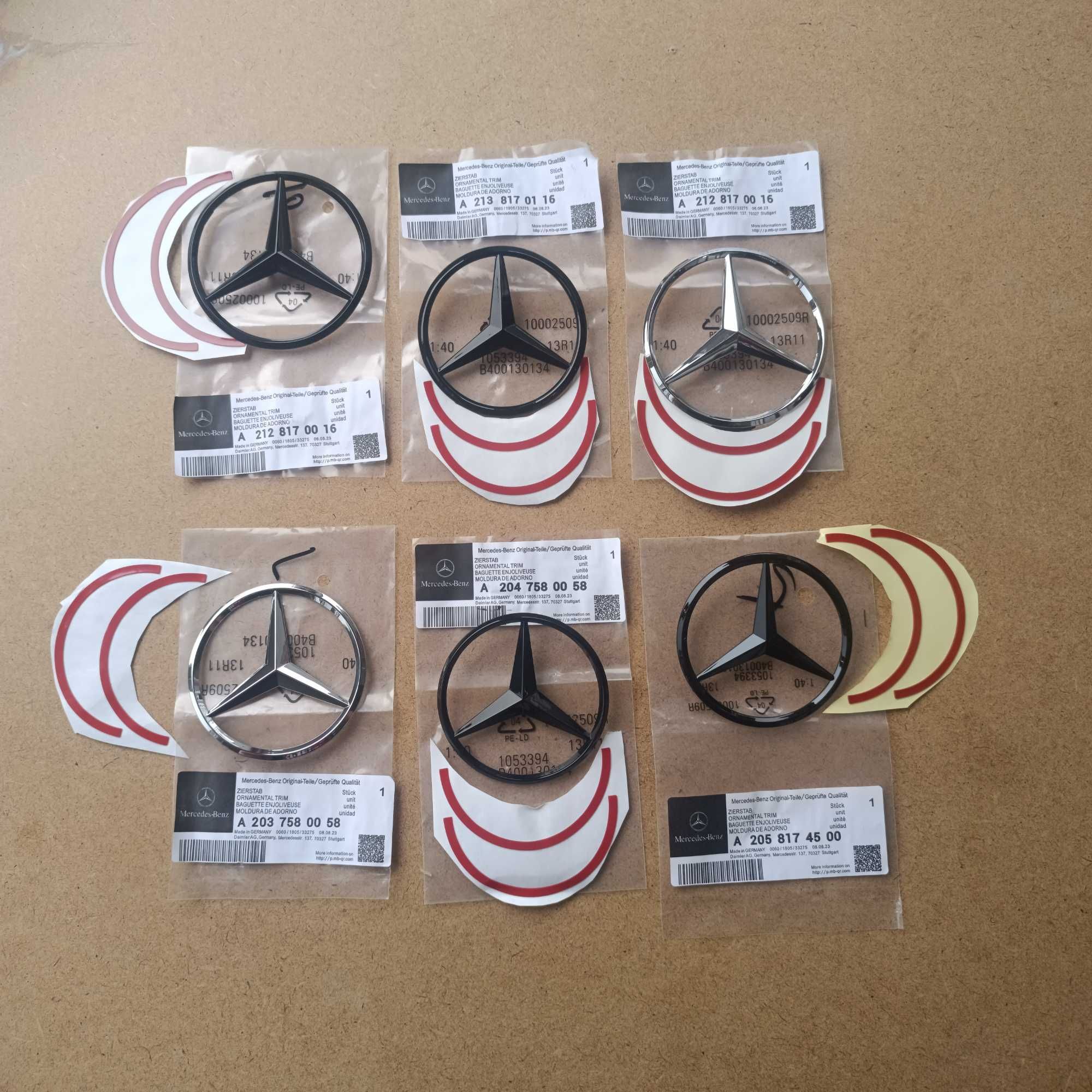 Задни емблеми за Мерцедес  Mercedes w203 w204 w205 w211 w212 w213 и др