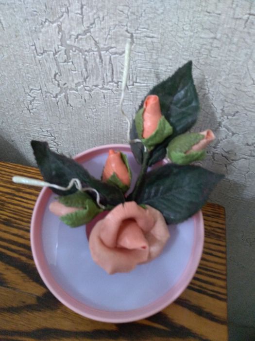 продам цветы лепка