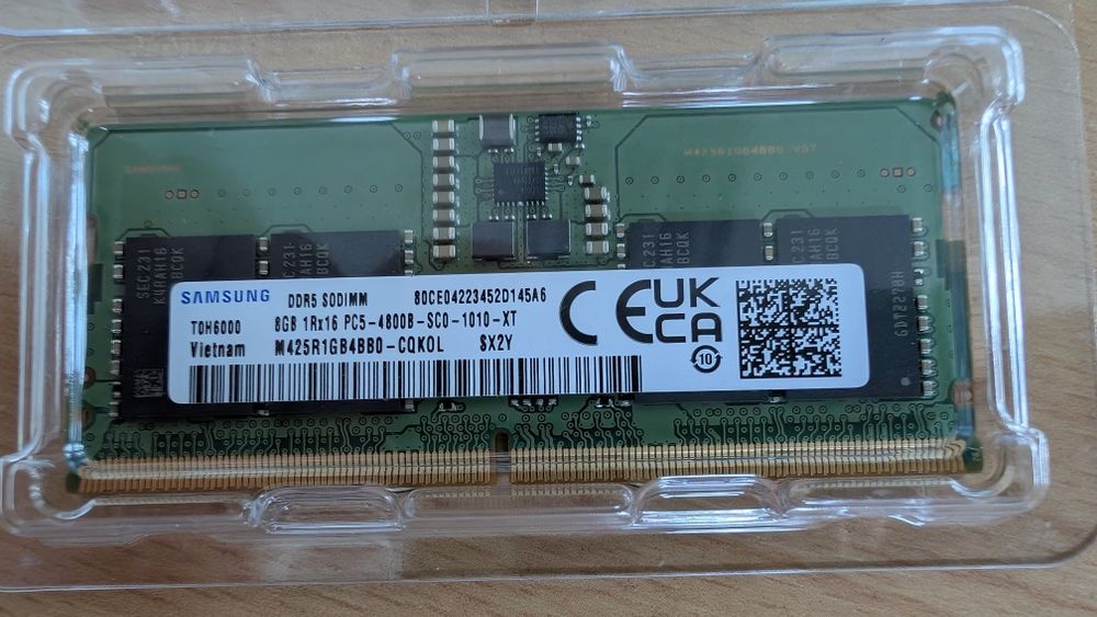 Samsung 8gb ram ddr5 4800mhz