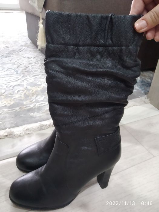 Сапоги зимние кожа 10000