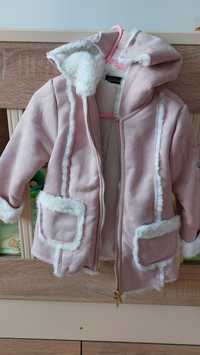 Розово палто с пух за 3г. дете