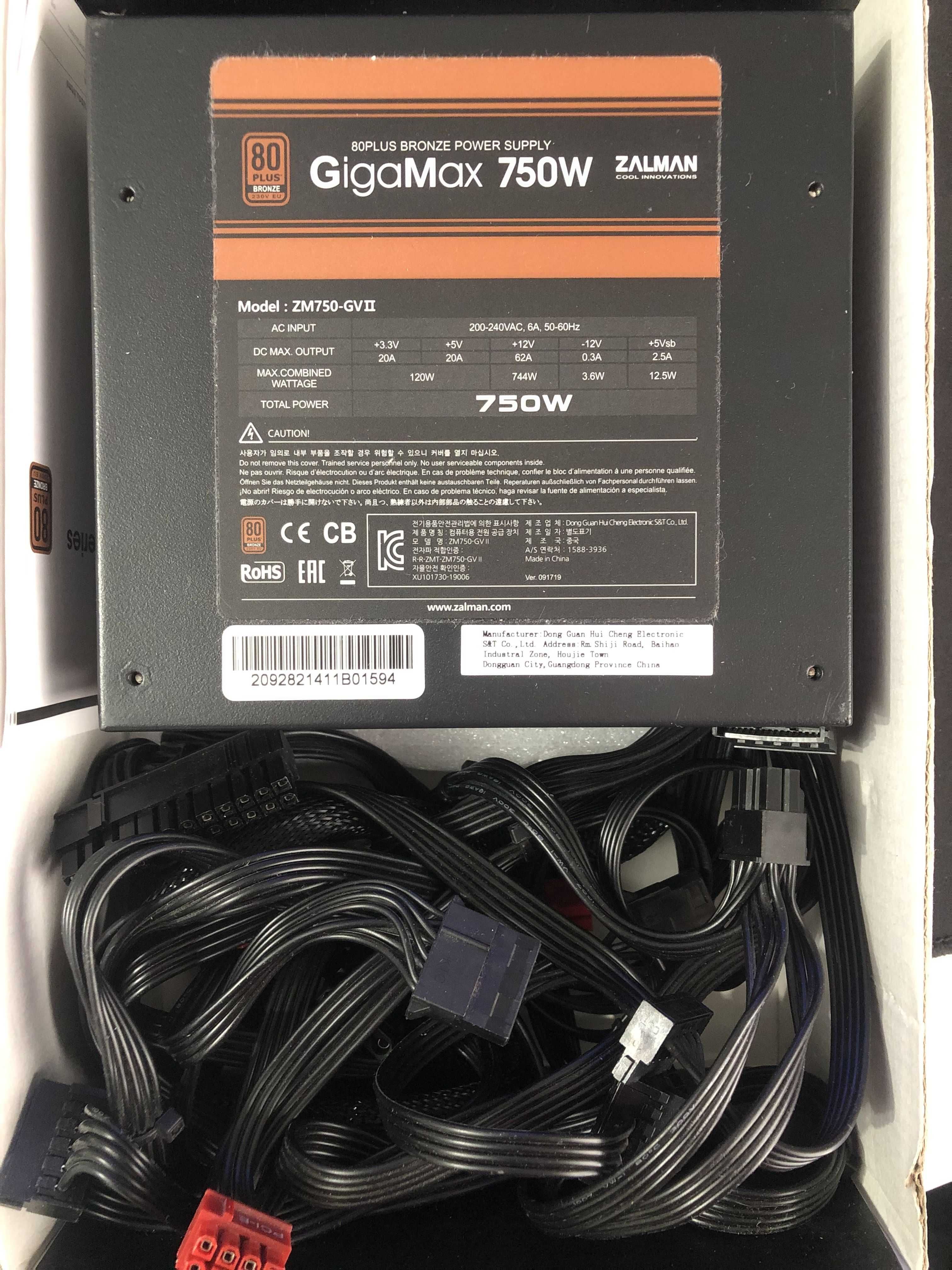 Блок питания Zalman GigaMax 750W