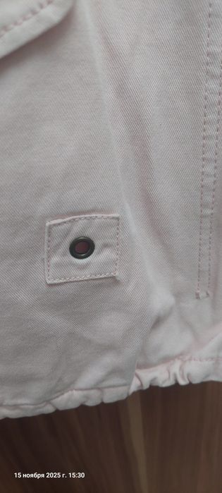 Куртка лёгкая джинса розовый цвет