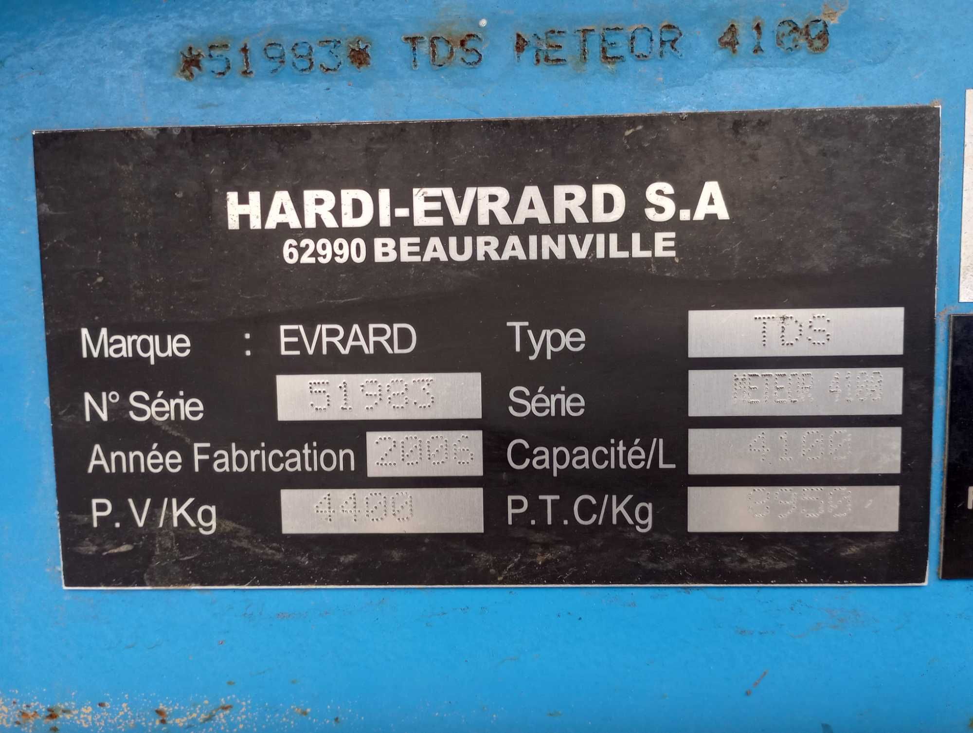 Instalatie erbicidat EVRARD TS 4100