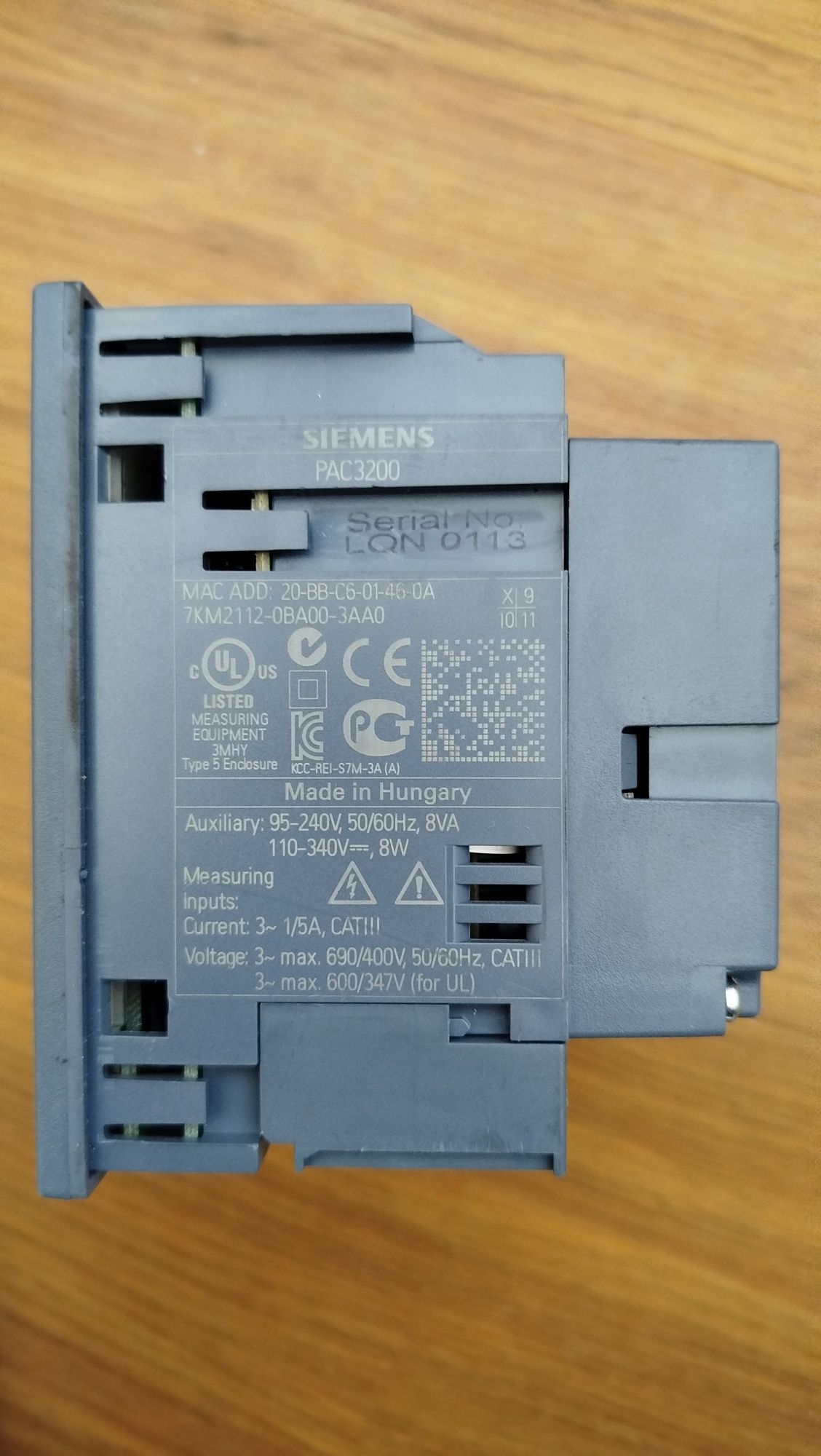 siemens sentron PAC3200 –