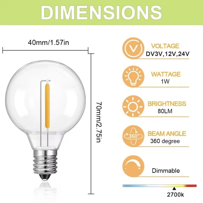 Bec LED G40 = 2 lei bucata