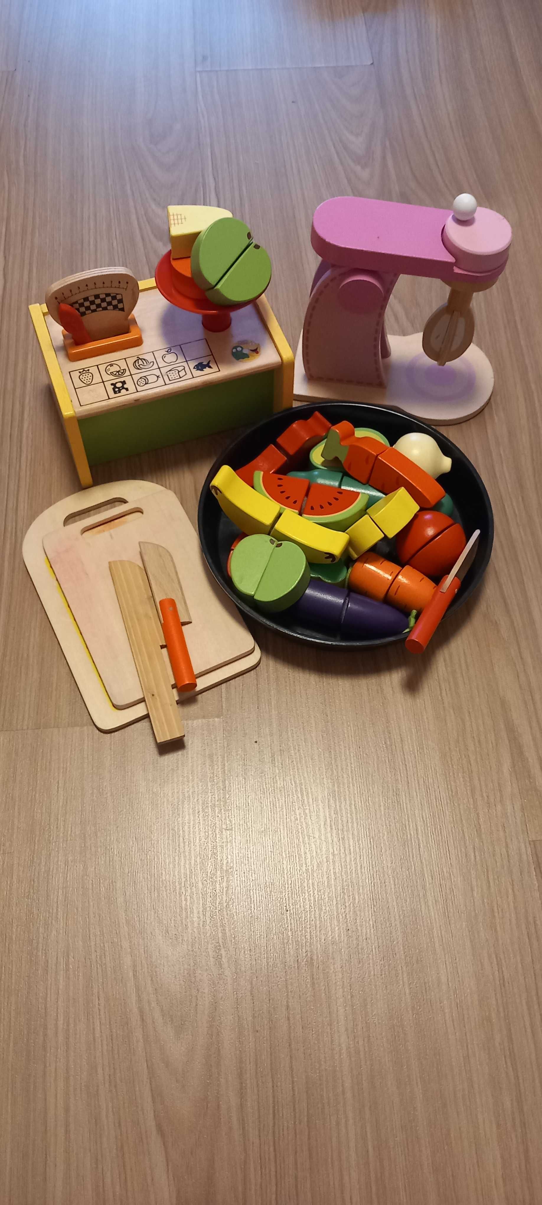 дървени плодове, зеленчуци, миксер, кантар