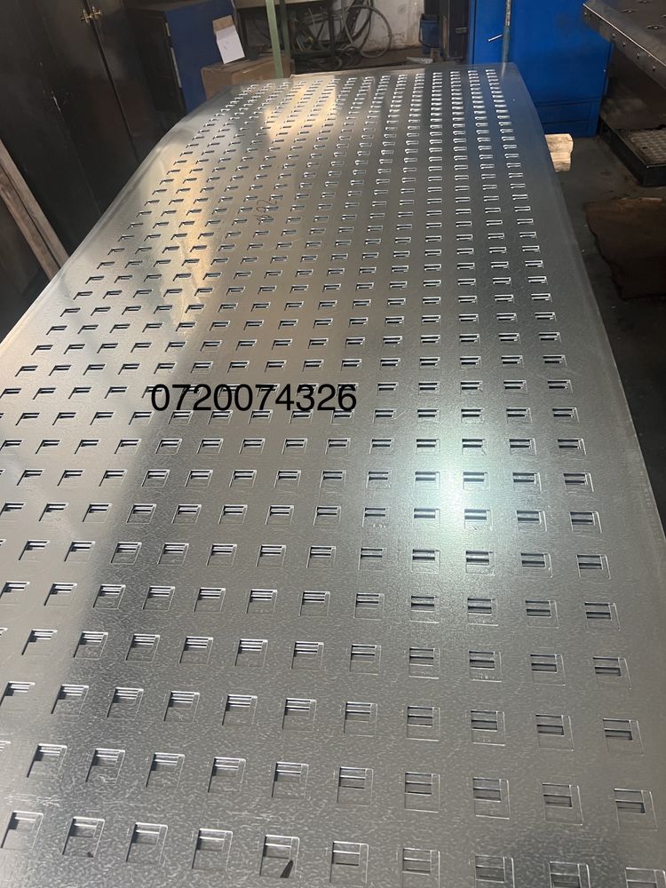 Tabla otel zincat perforata inox si aluminiu