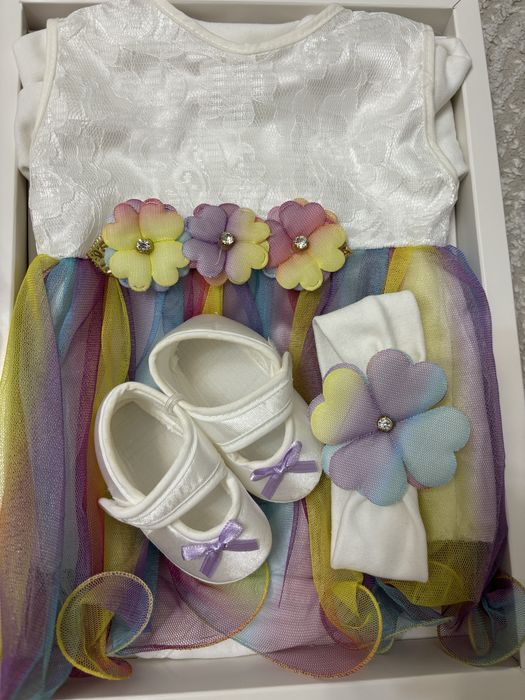 Первое платье принцессы 0-3 месяцев