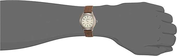 Часы Timex T49870 Expedition Metal Field Brown с кожаным ремешком