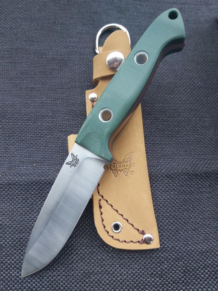 Нож Benchmade Bushcrafter с кожена кания