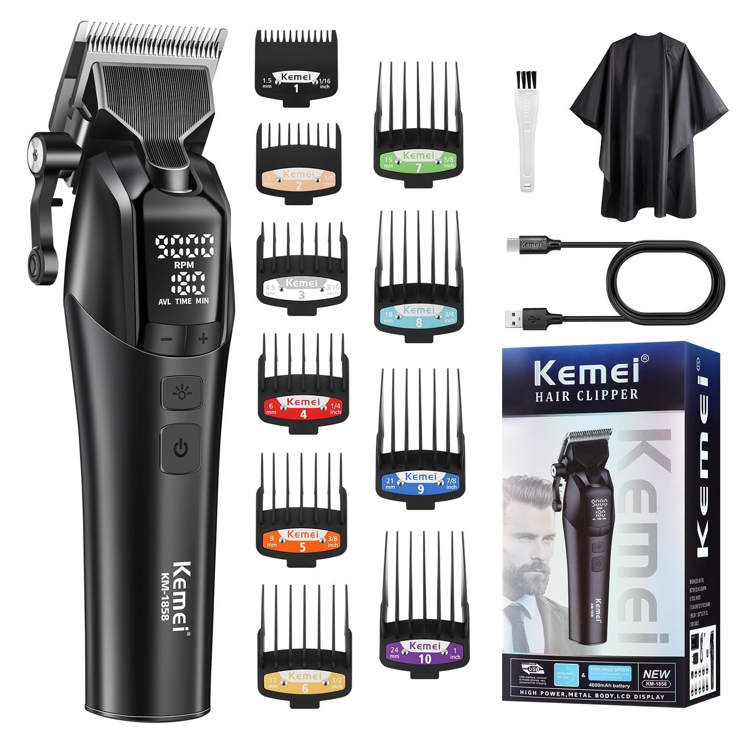 Kemei машинки за подстригване и тример - hair clipper and trimmer