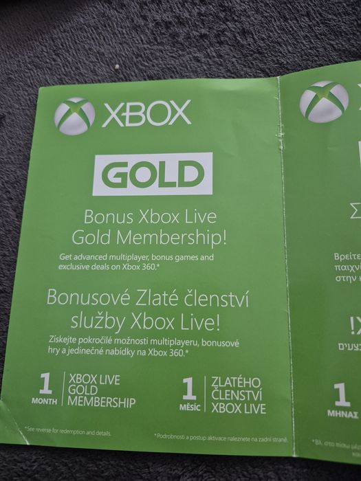 Coduri xbox gold live