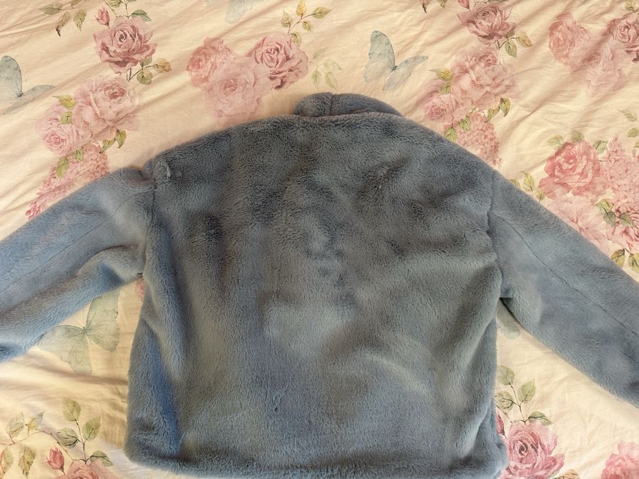 Дамско палто в синьо