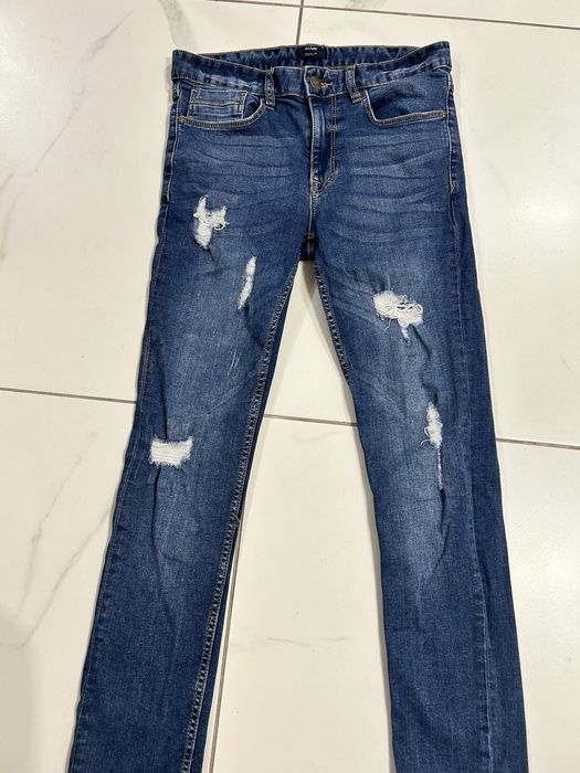 Дамски накъсани дънки синк