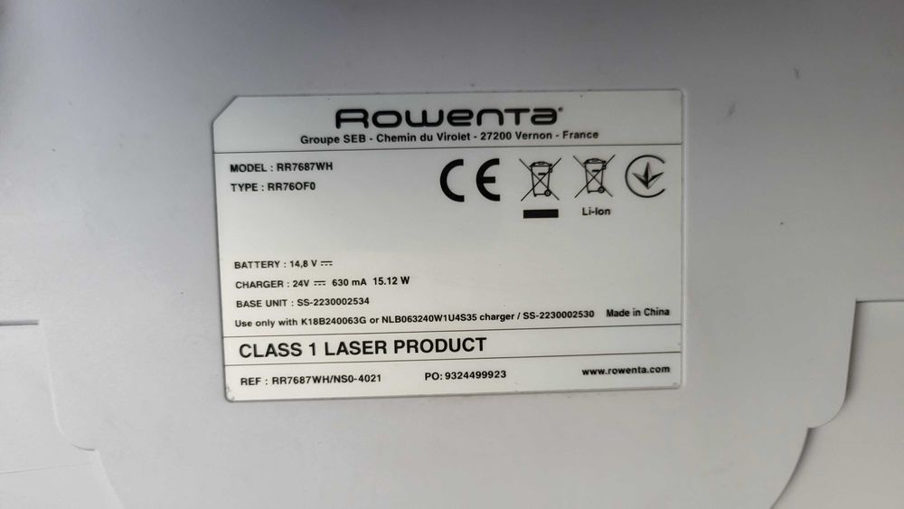 ROWENTA Aspirator Robot X-plorer Serie 75 model RR7687WH fuctional