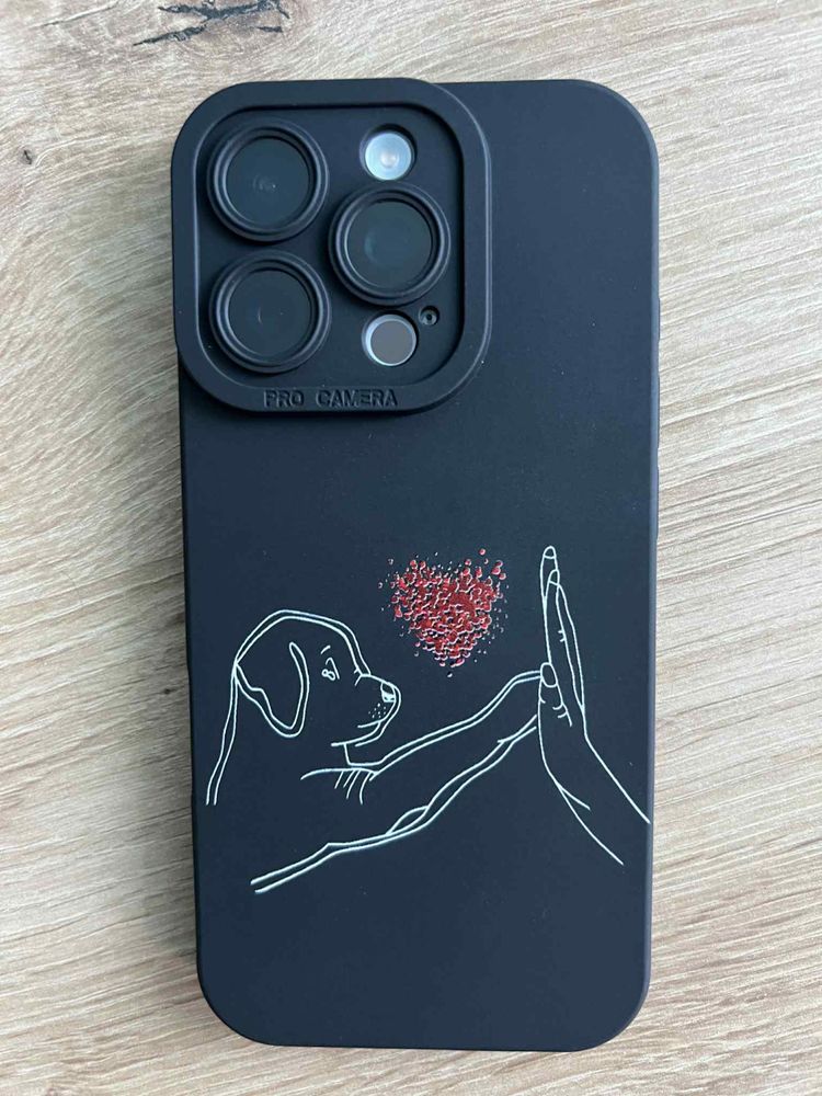 Силиконов гръб + стъклен протектор за телефон Iphone 16 Pro