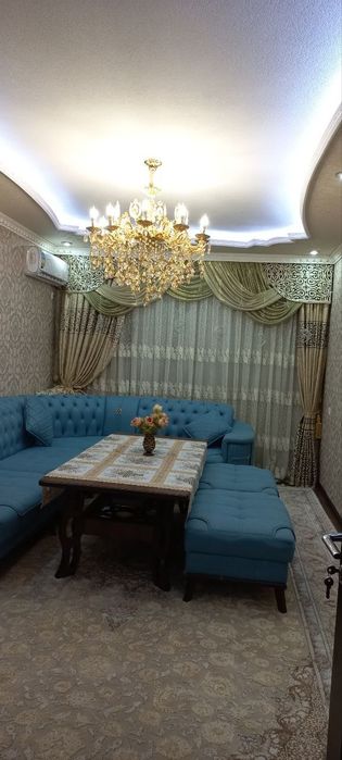 3 хонали Евроремонт уй 2 этажда (3/2/7)  Сотилади, Янгийул ш. Массив