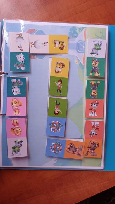 Активна книжка за деца с Пес Патрул с велкро стикери - Монтесори