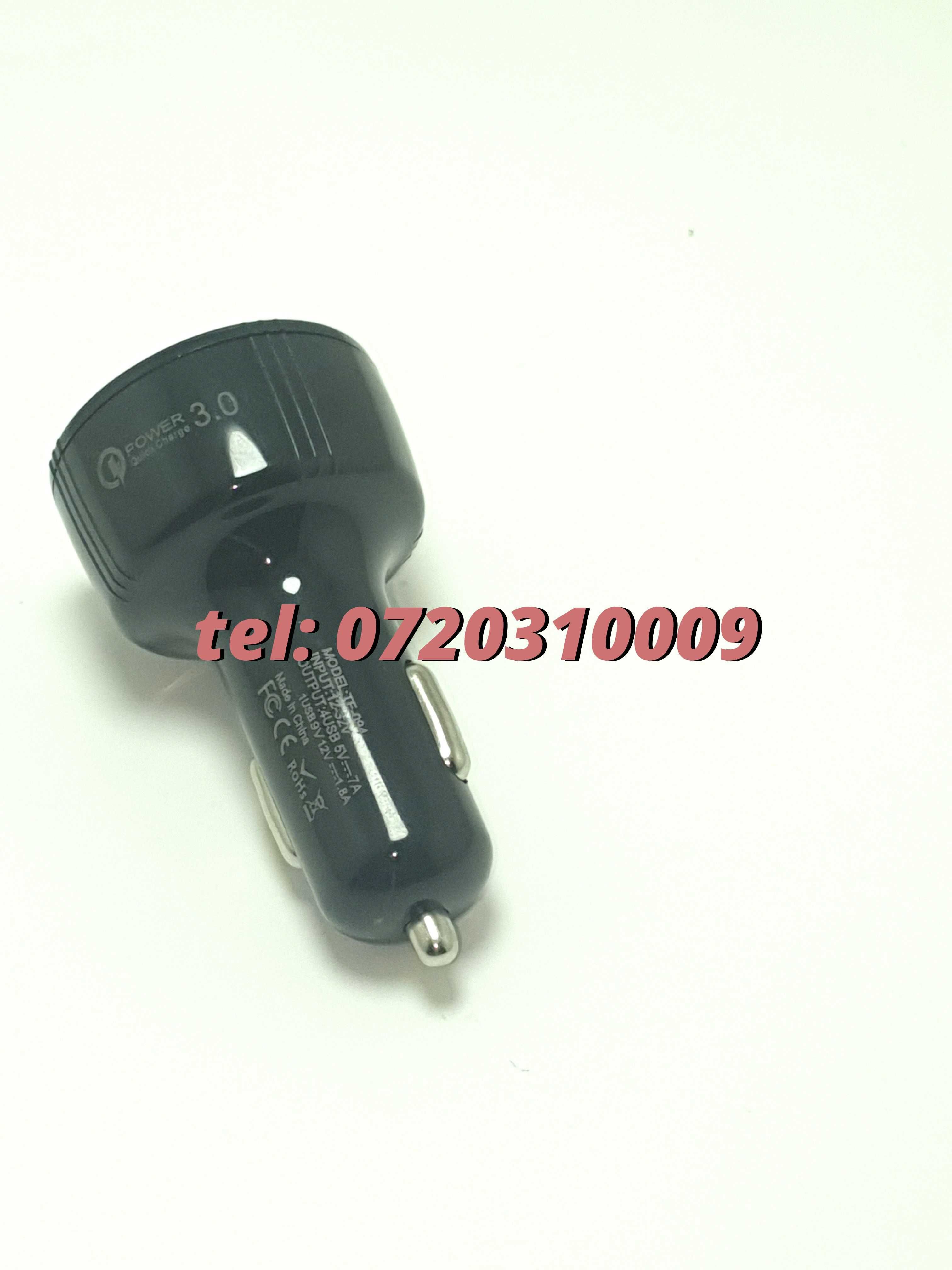 Superfastcharge Incarcator Auto Cu Patru Porturi Usb Partycharge