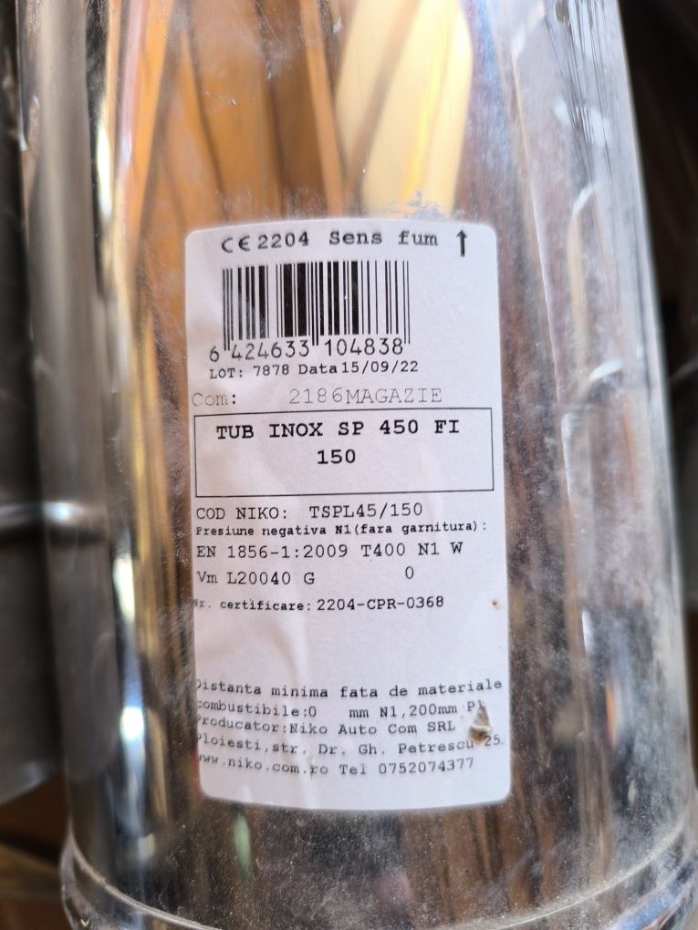 Piese tubulatura inox 150/180