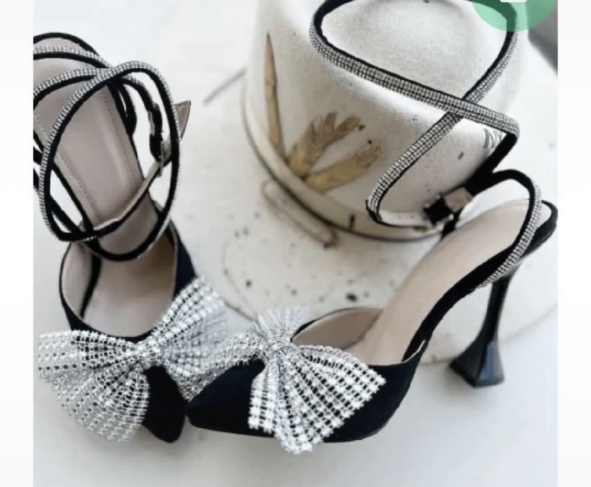 Pantofi cu toc sparkle
