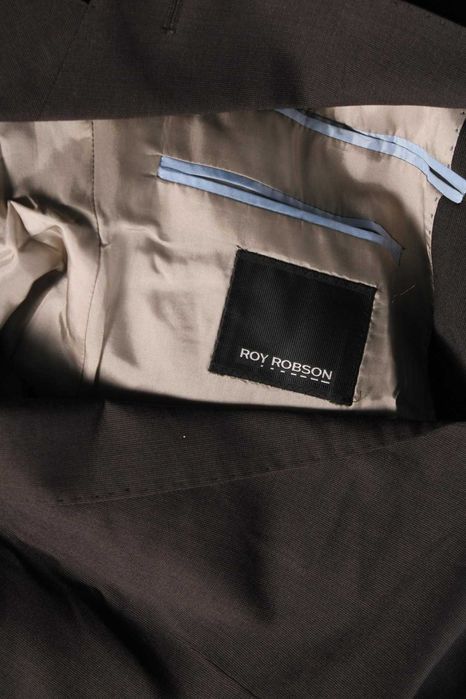 Sacou slim premium Roy Robson 50 L maro lana virgina