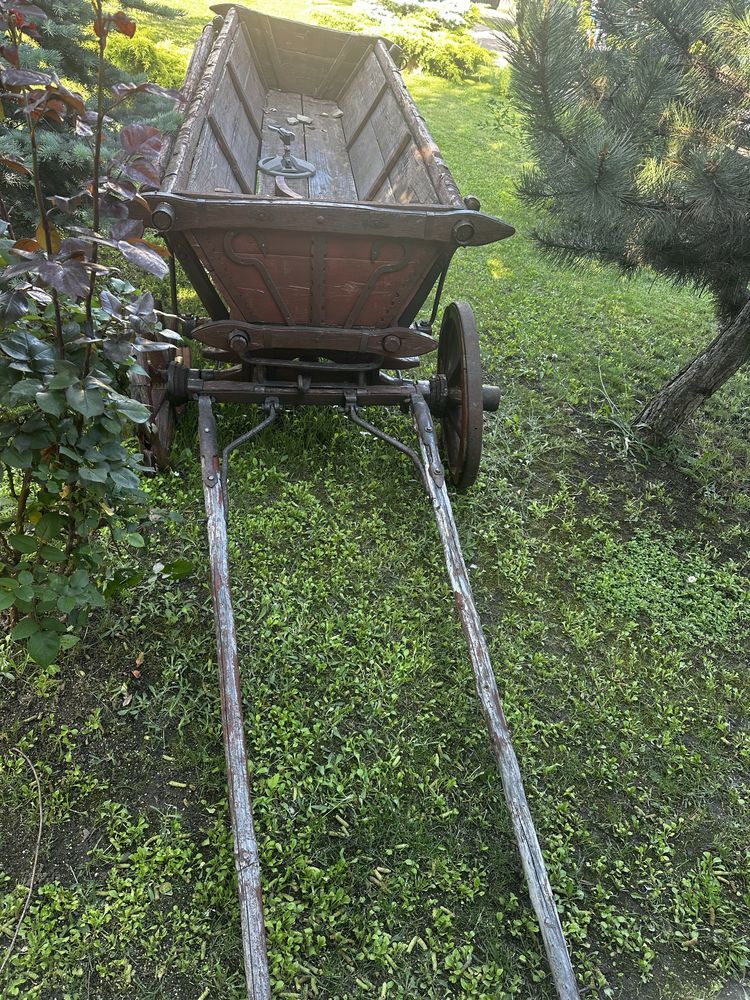 Vand caruta rustica si butoaie fibra