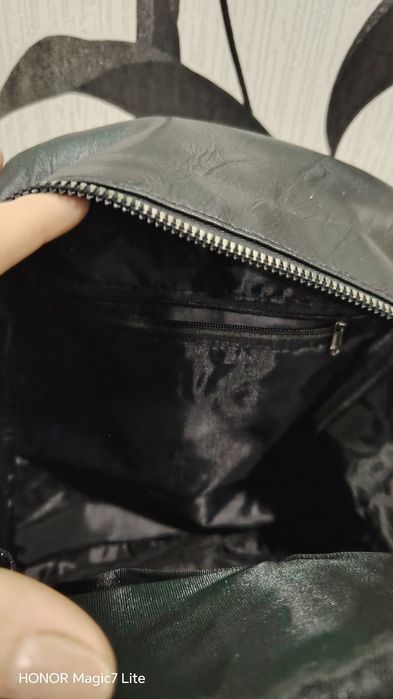 Ghiozdan imitație piele cu multe buzunare