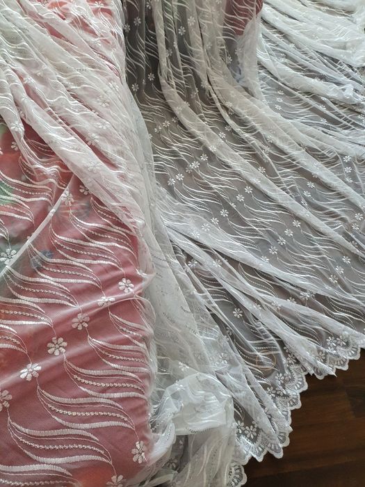 Perdea cu broderie si paiete 7.25 (3m) x 1.84m inaltime