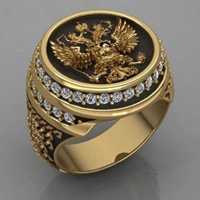 Златен Руски пръстен от медицинско злато (медицинска стомана) Нов!