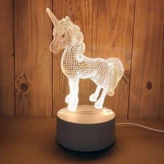 Детска 3D LED нощна лампа  е красива художествена светлина.